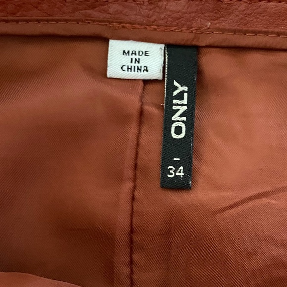 ONLY Abigail Leather Miniskirt - Picture 5 of 7